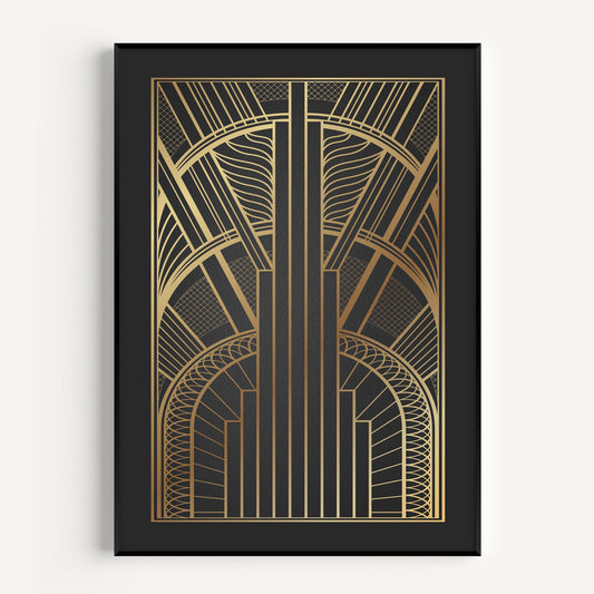Art deco wall art print
