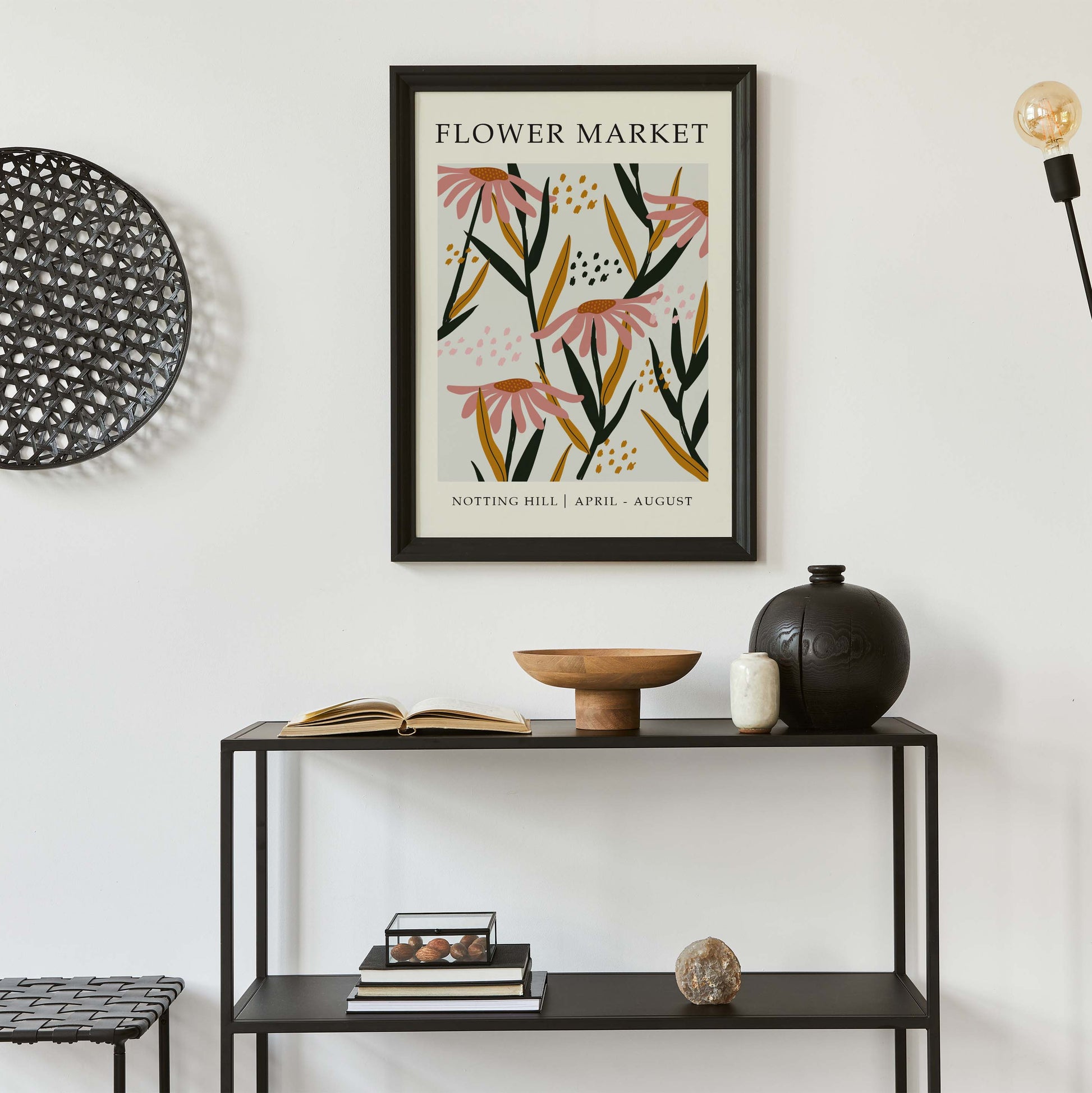 Notting Hill London Flower Market print
