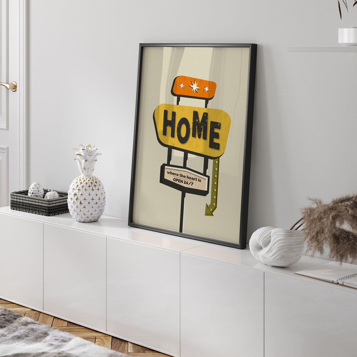 Home is where the heart is print
