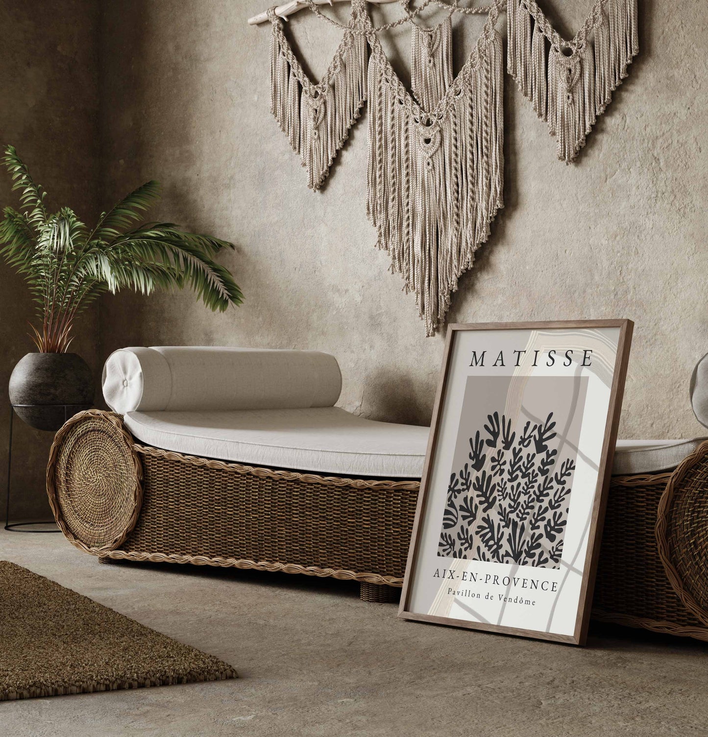 Black and beige Matisse print