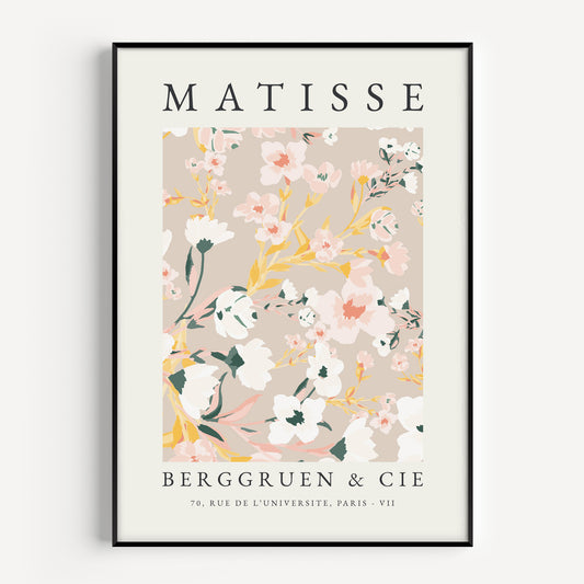 Matisse Flower print in pink, Berggruen and Cie