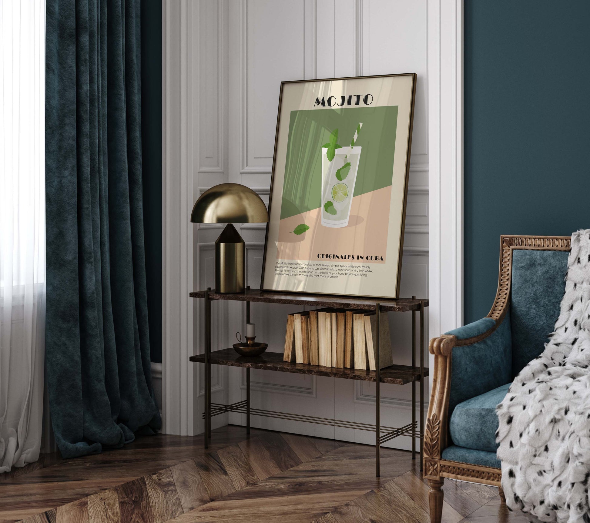 Mojito Cocktail Wall Art Print