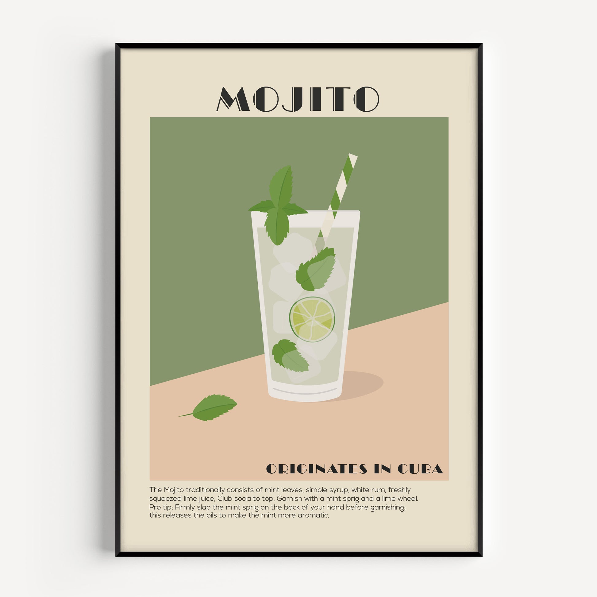 Mojito Cocktail Print