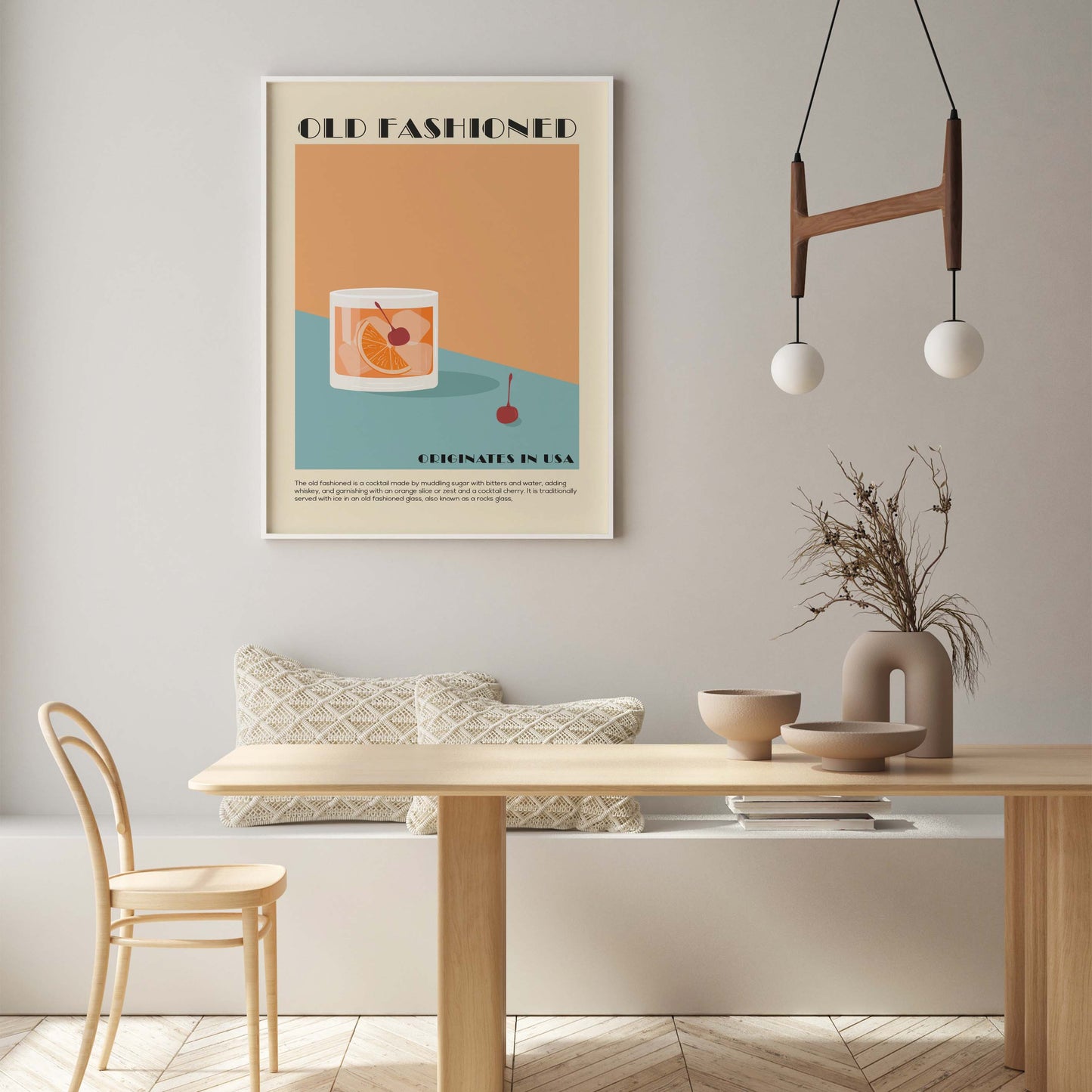 Old Fashioned Cocktail Poster