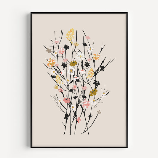 Wild flowers print