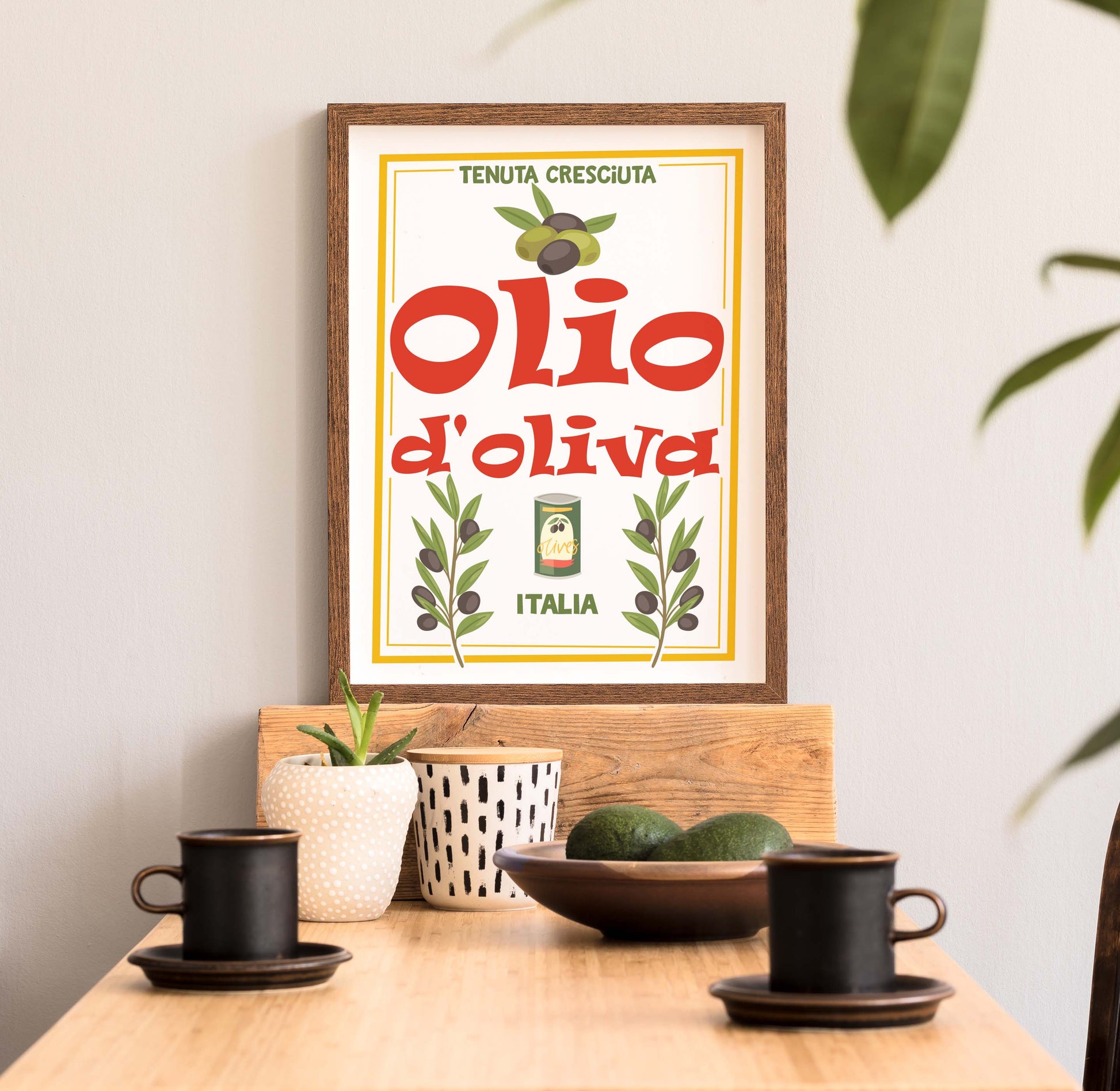 Olio d'oliva kitchen art print