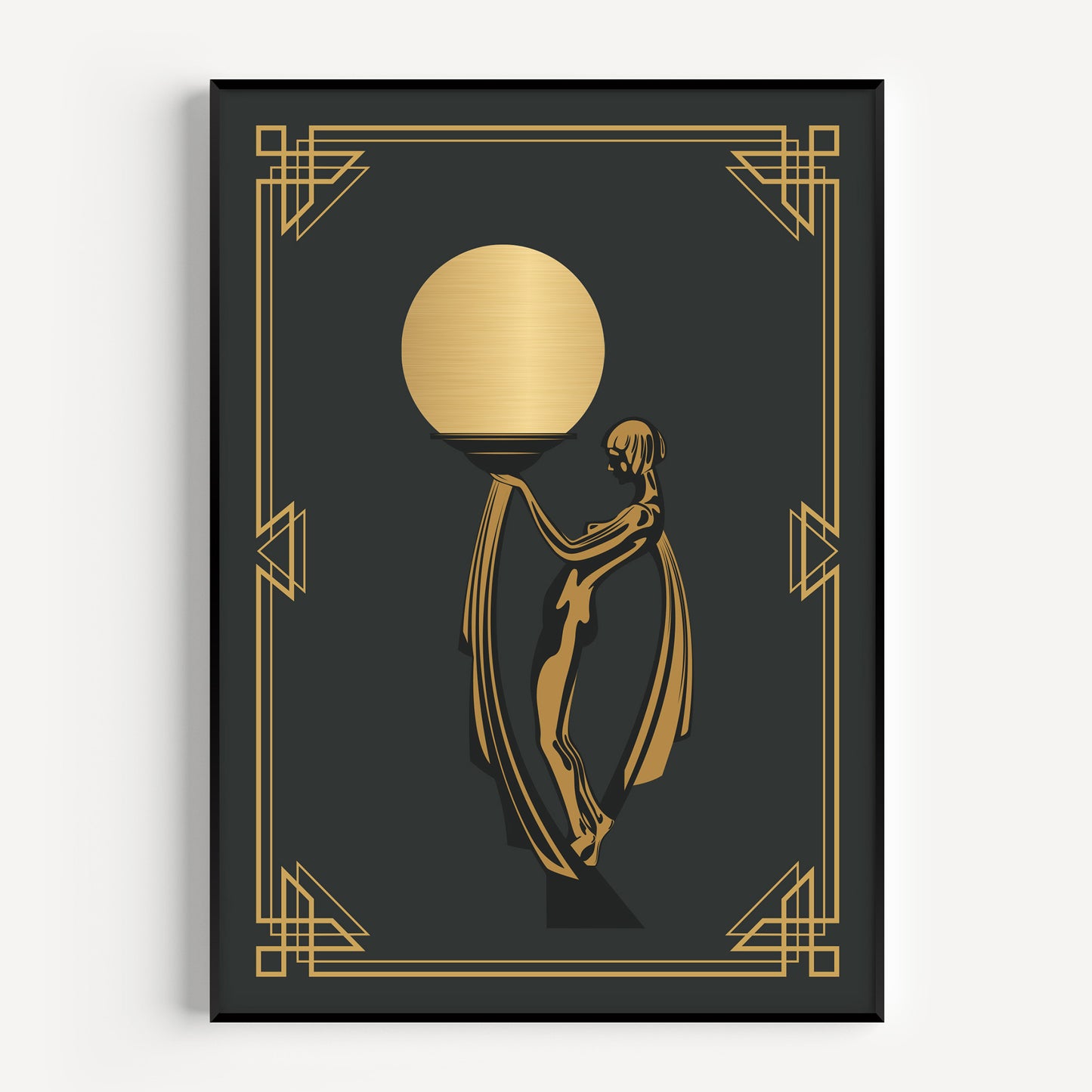 Art deco woman print