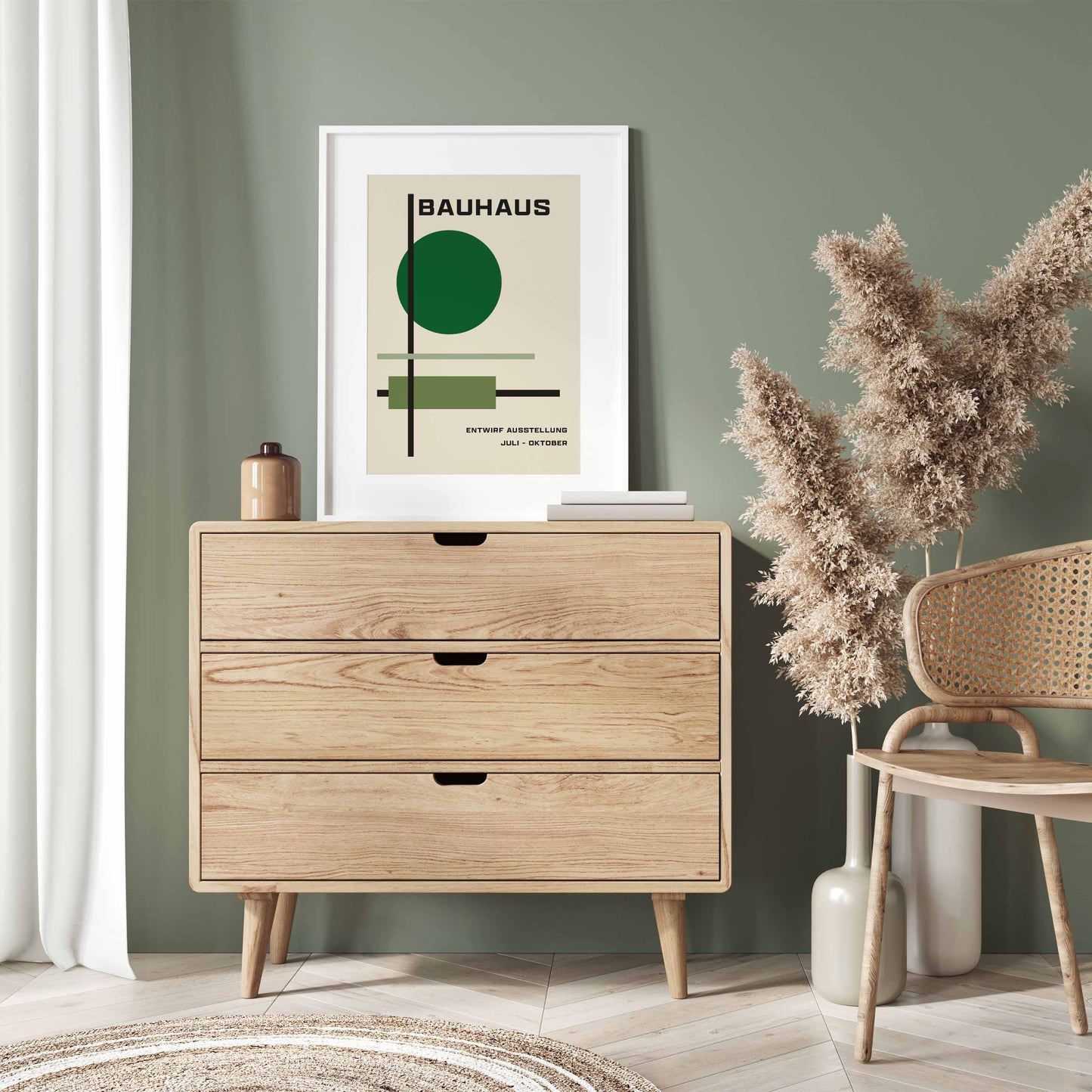 Green Bauhaus poster