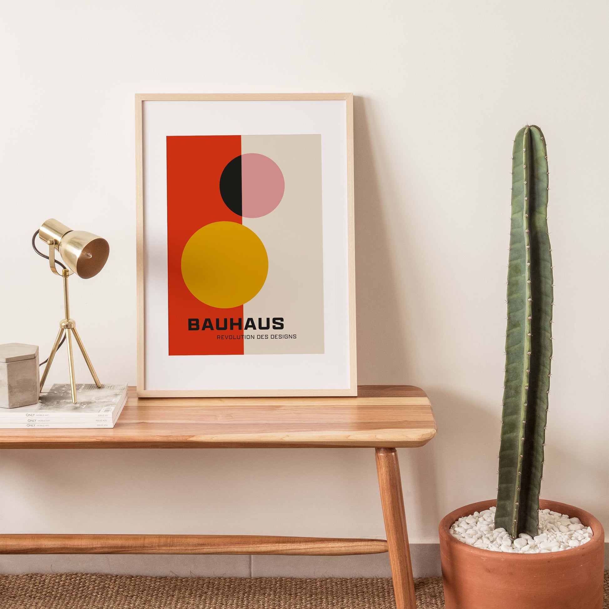 Bauhaus Print in Red