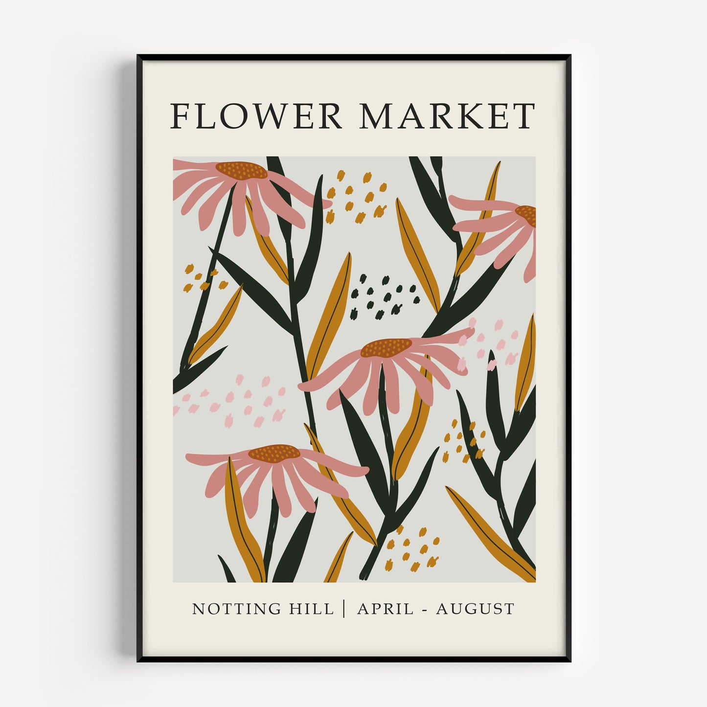 Flower Market print, Notting Hill London