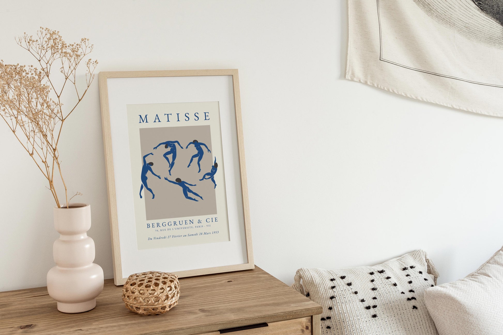 Dancing Matisse print in blue