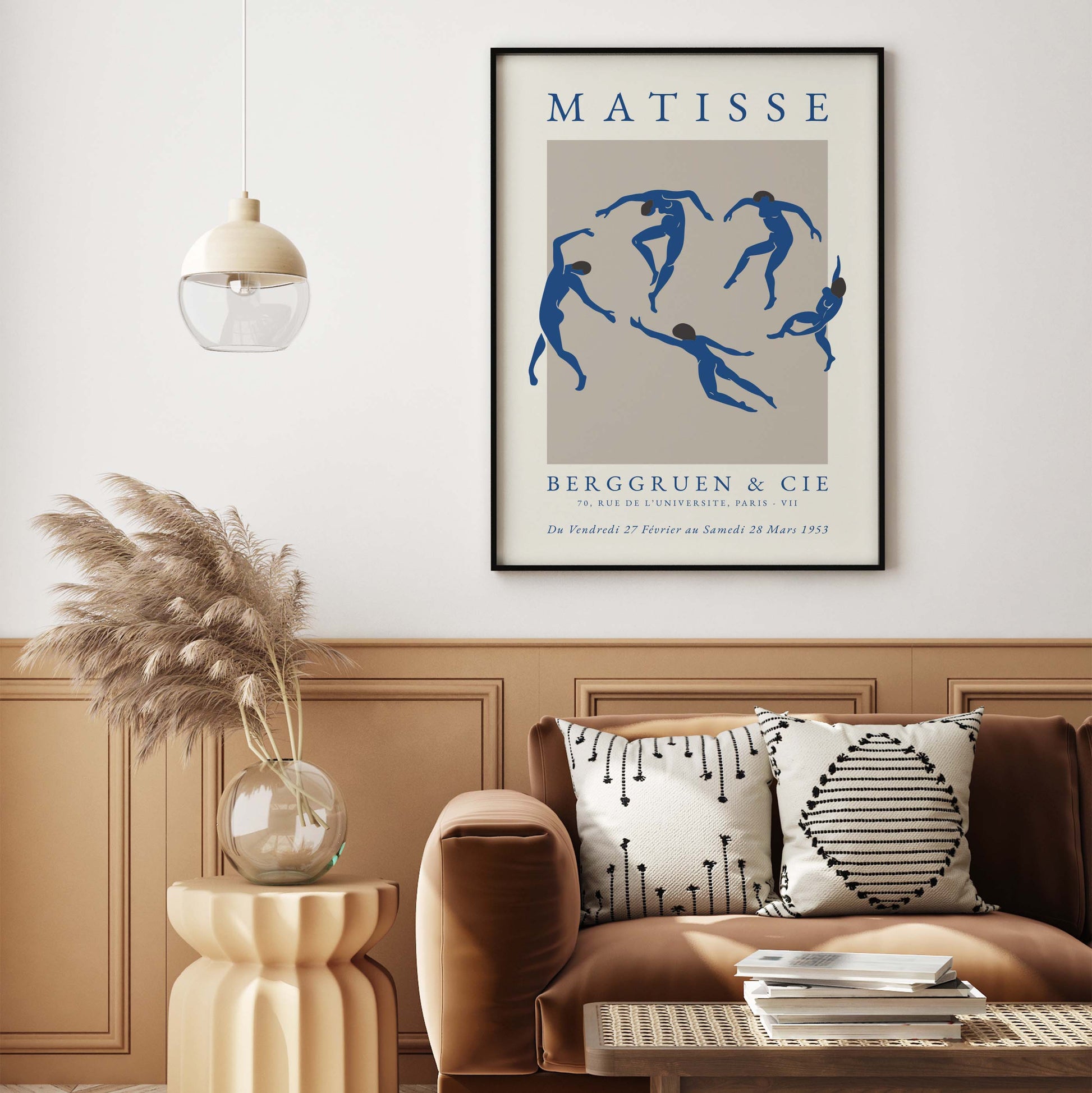 Blue Matisse dancing poster