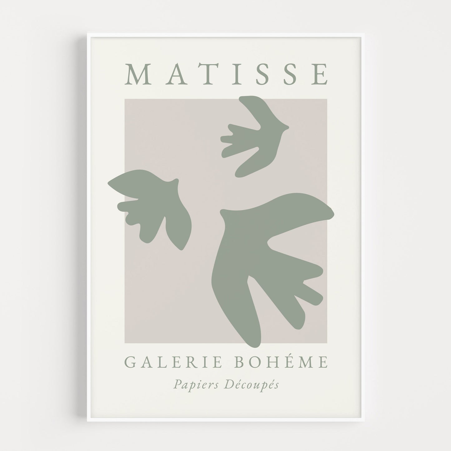 Matisse bird print in green