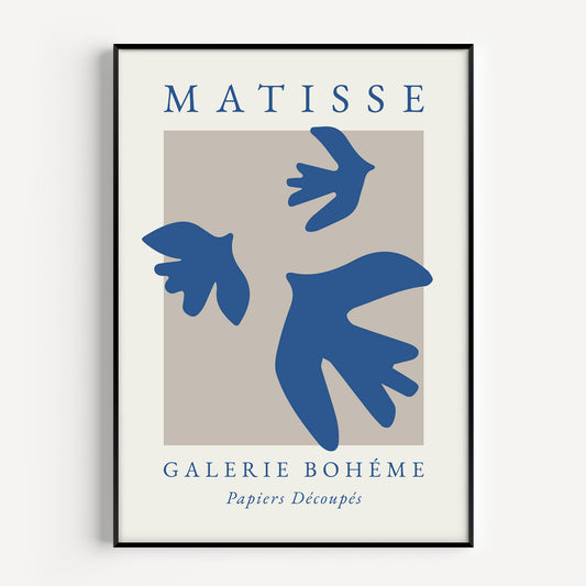 Blue Matisse wall art print