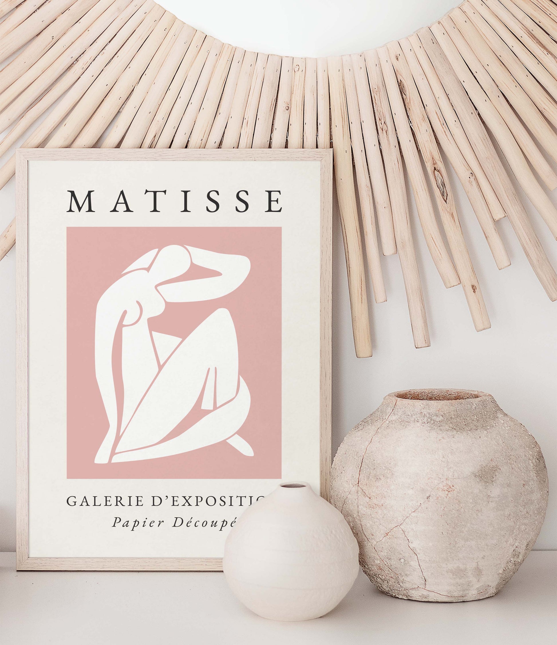 Matisse body print in pink