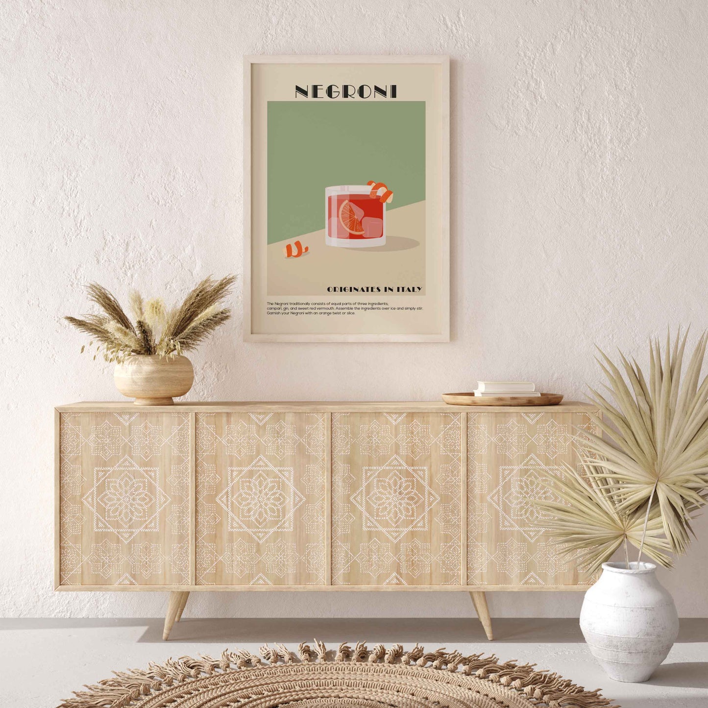 Negroni Cocktail Poster