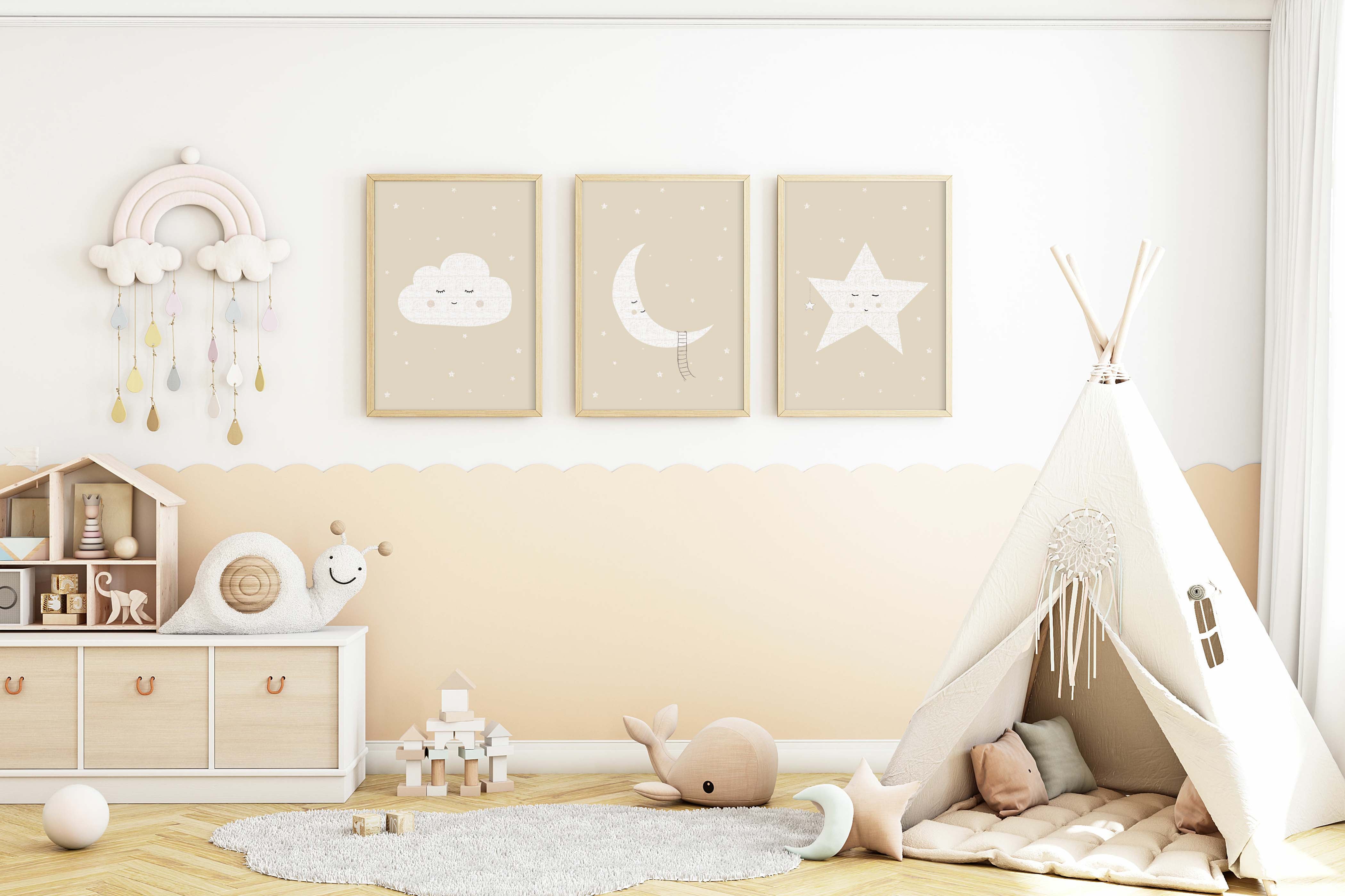 Neutral Nursery Prints Set of 3 – Nordic Design House