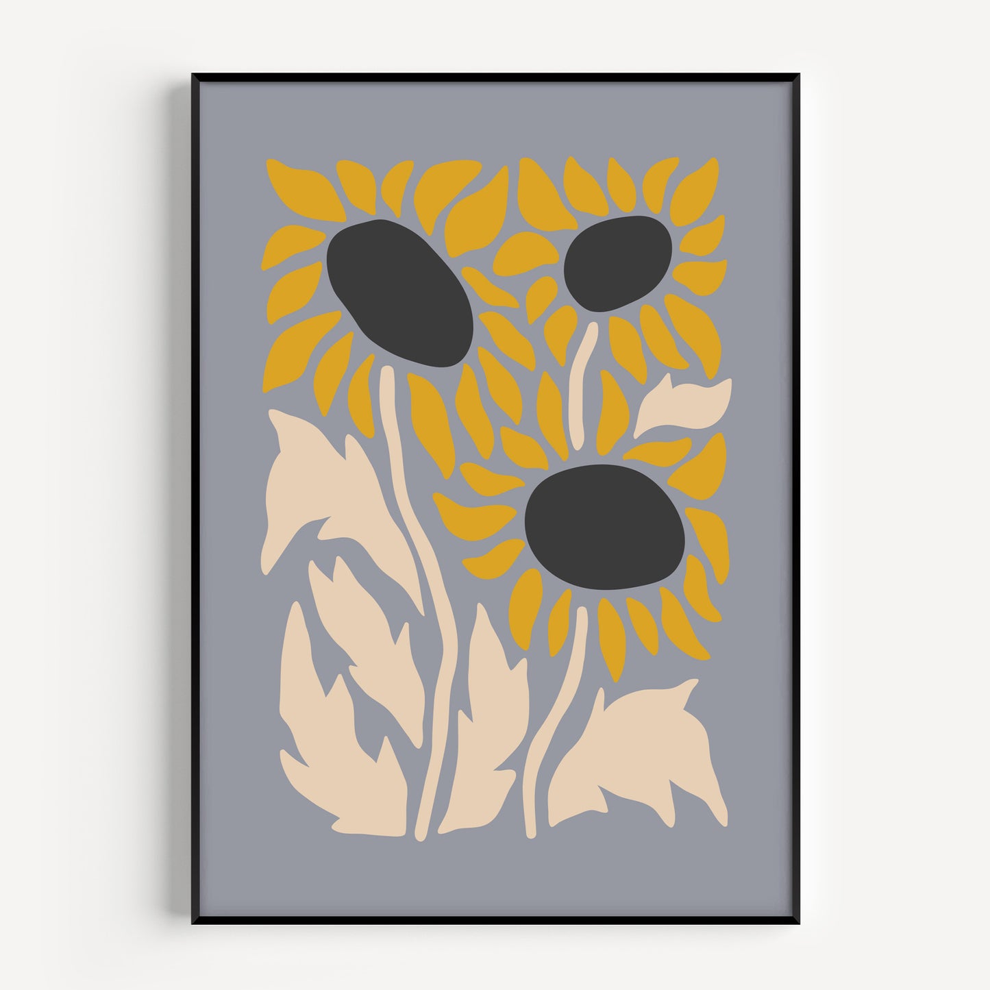Minimalist sunflower print