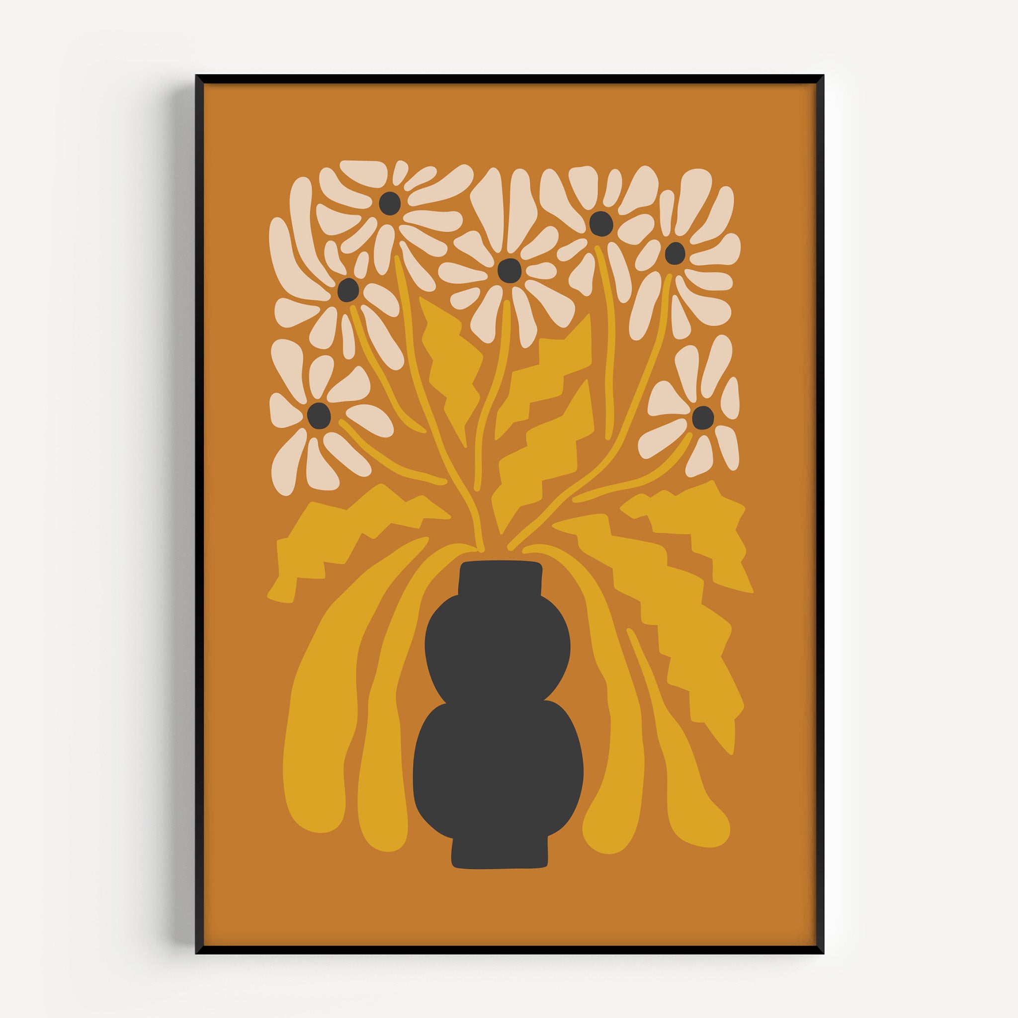 Orange Retro Flower Print – Nordic Design House